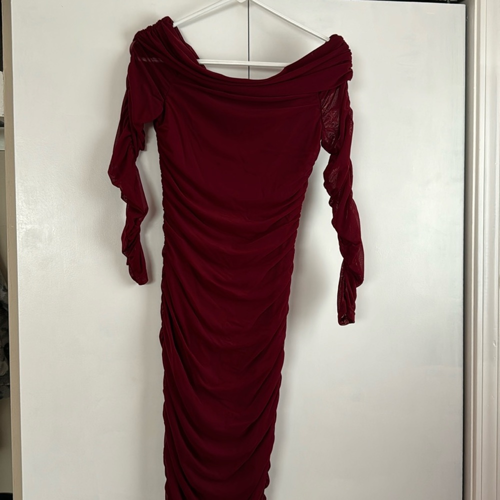 Women's Dress- Wine Red